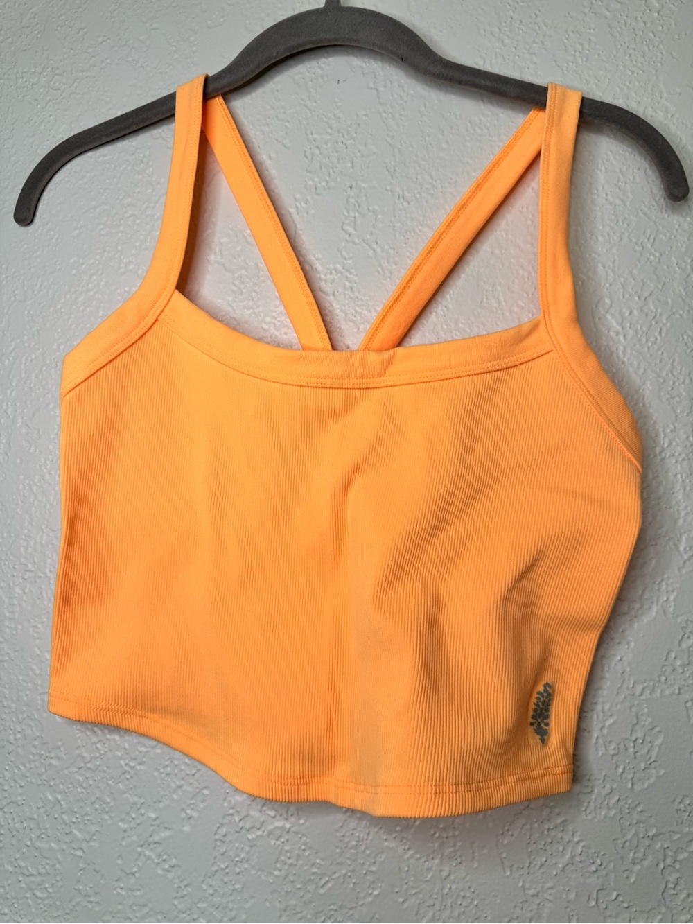 Free People Movement Women’s Ribbed Crop Tank Top - Orange